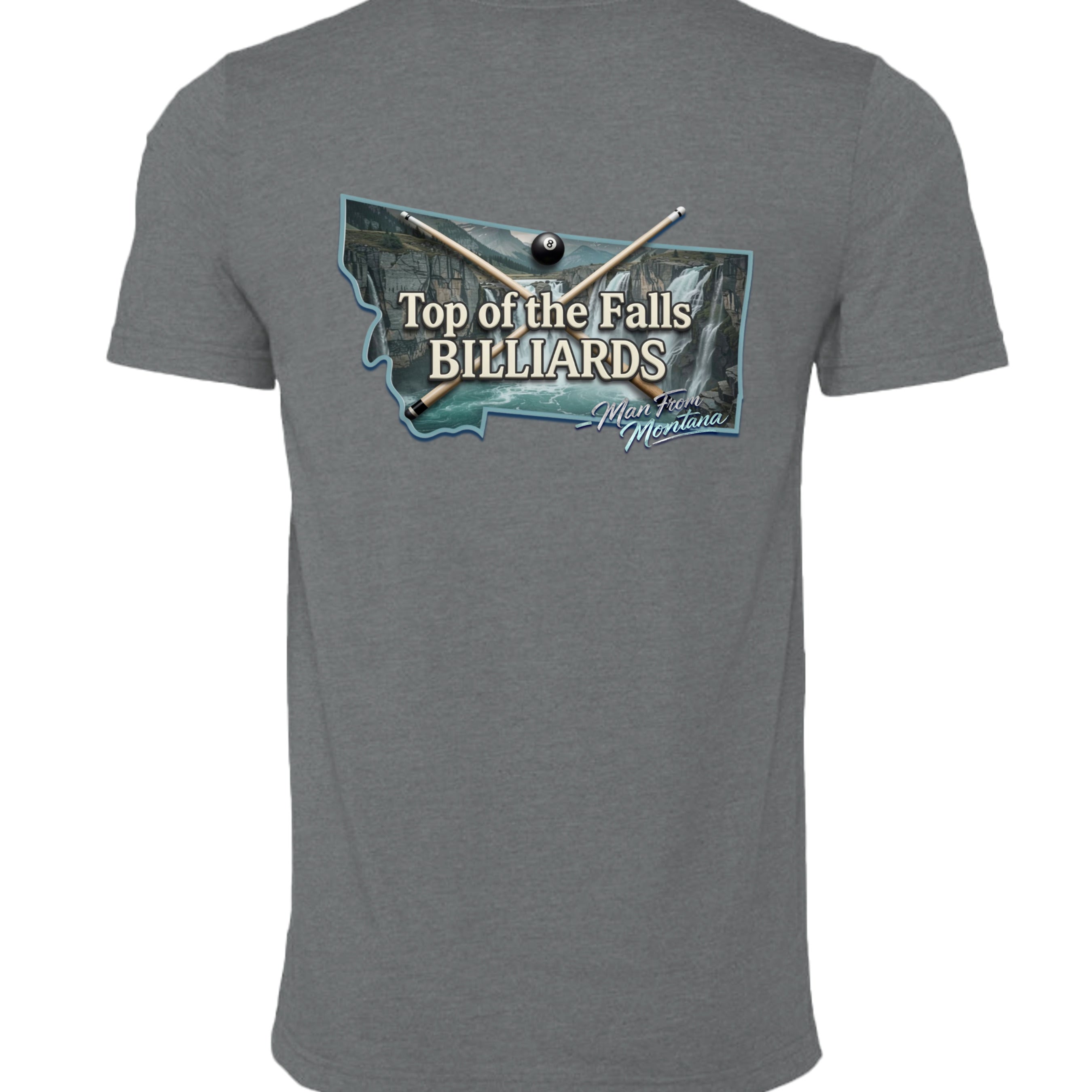 Heather Blue Storm - 3001CVC - BACK
